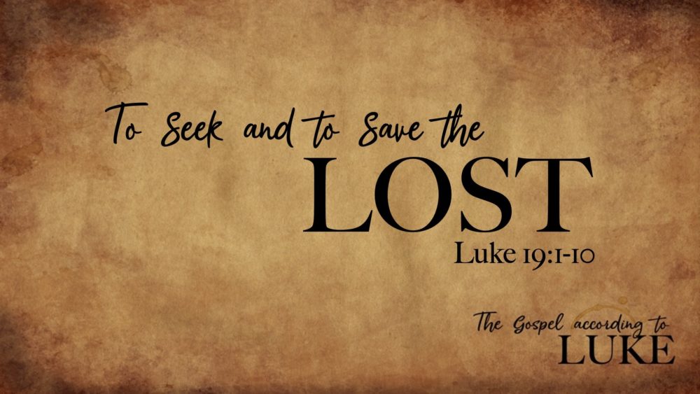 To Seek and To Save the Lost