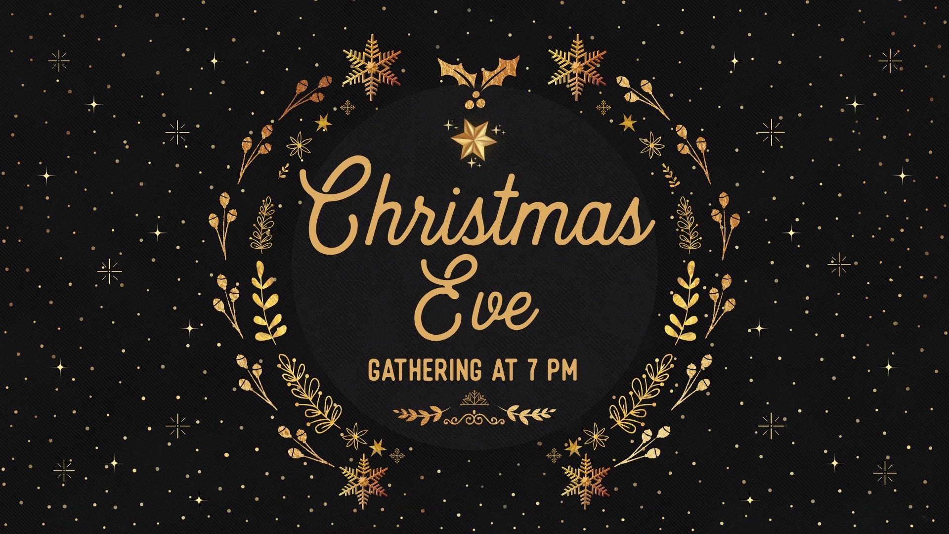 Christmas Eve Announcement