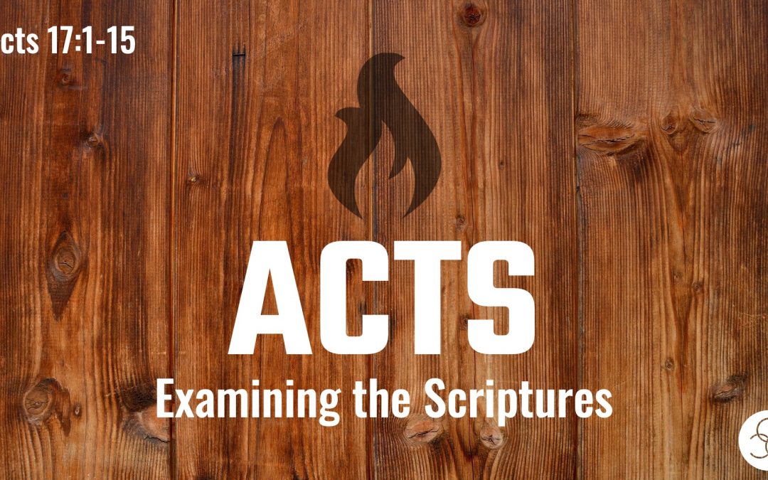 Message: “Examining the Scriptures” from Richie Frank