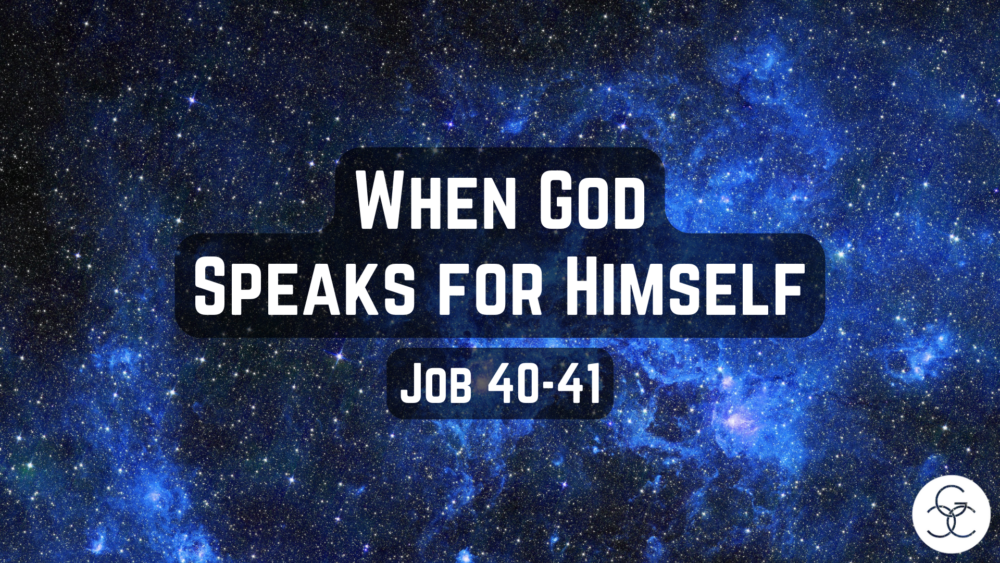 When God Speaks for Himself- Job 40-41 Image