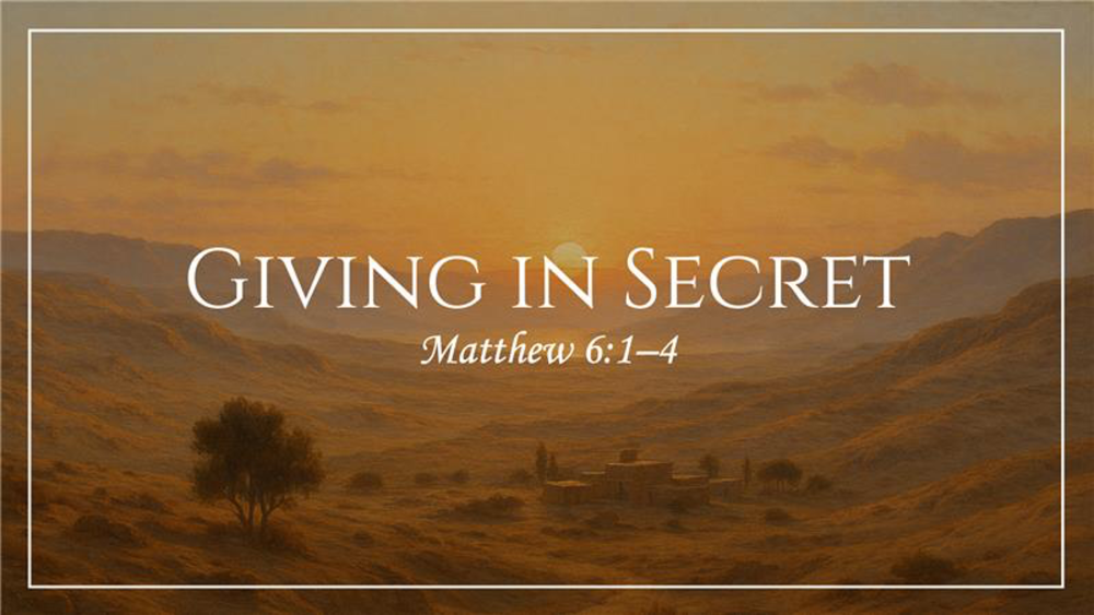 Giving in Secret