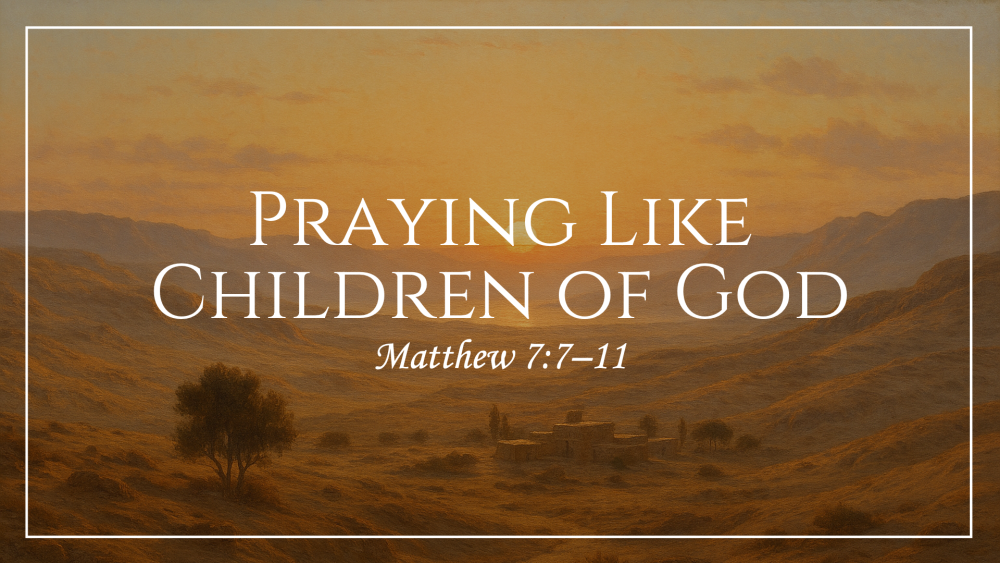 Praying Like Children of God Image